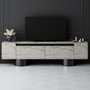 Hanah Home Soporte para TV Bohem - Travertino, Negro